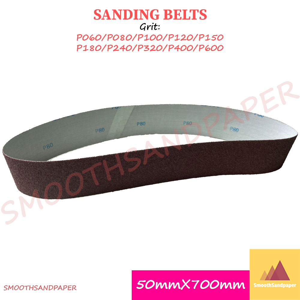 Sanding Belts 50mm X 700mm (2"X27.5") Aluminium Oxide Kertas Pasir 50mm X 920mm (2"X36.2") 木工家具金属打磨 氧化铝红砂带 image 4