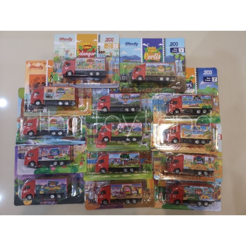 READY STOCK LIMITED EDITION Eco Lorry Negeri 14 in 1 Selangor Perak Pulau Pinang Kedah Kelantan Melaka Sabah Sarawak