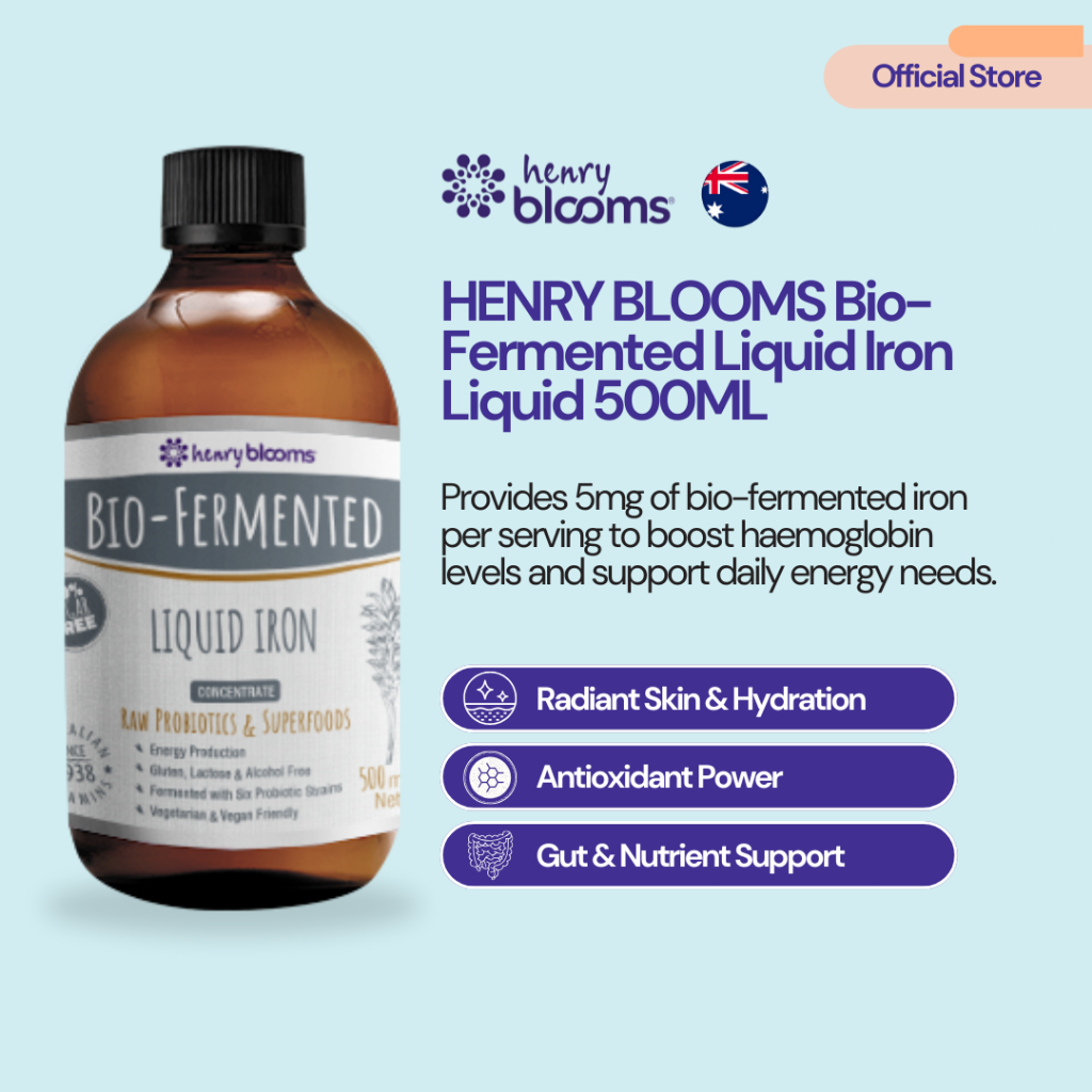 Henry Blooms Bio-Fermented Liquid Iron Liquid (500ml)