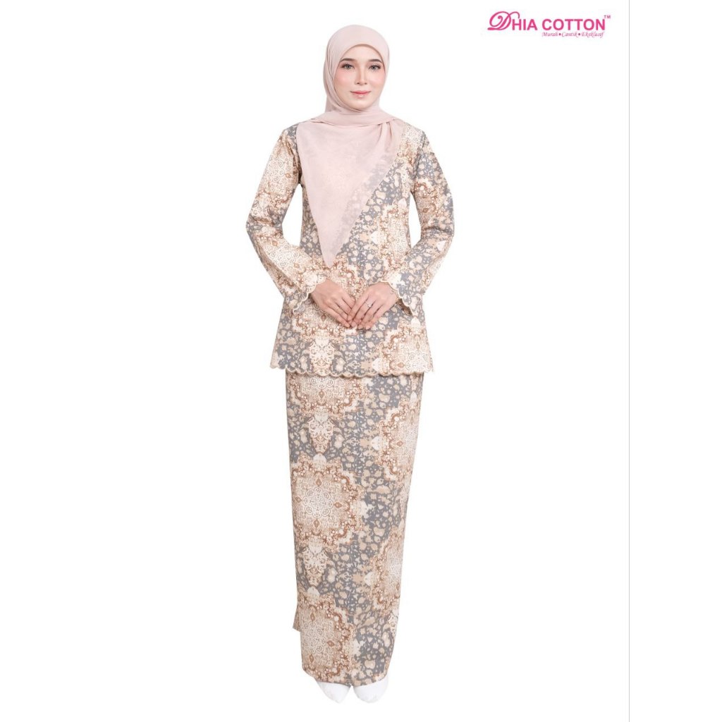 Dhia Cotton New Release Baju Kurung Cotton 1259