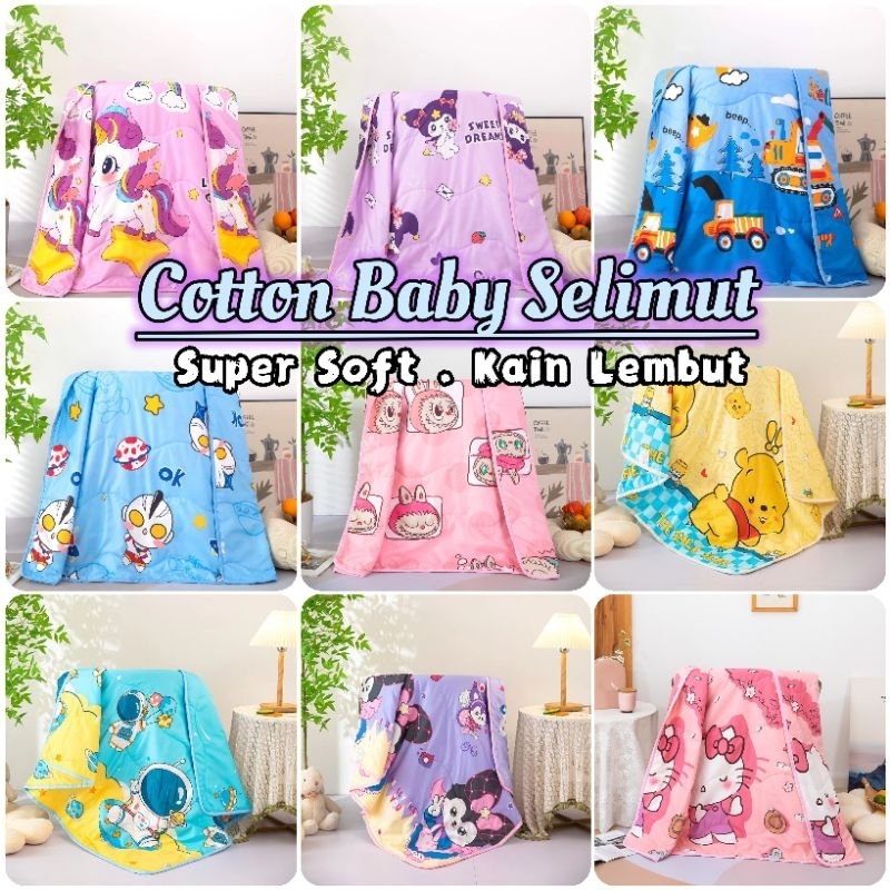 Soft Cotton Kids Blanket Baby Blanket Children Blanket Kids Comforter Selimut Budak Cartoon blanket