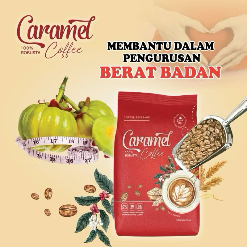 1 POUCH 10 SACHET SECRET ME KOPI CARAMEL - PUTIH CANTIK KURUS LULUS KKM KCOLLY CERAH FABULOUS QUYUS HELLO FIT KARAMEL