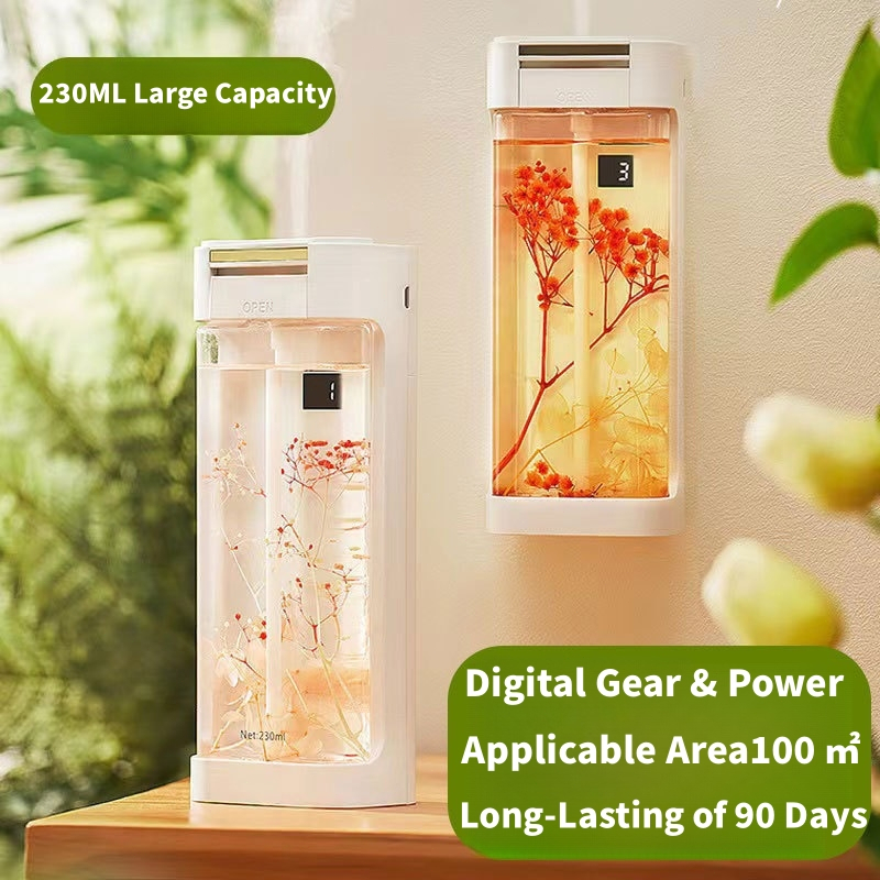 Automatic Aroma Diffuser Air Freshener,230ML Essential Oil Diffuser Air Humidifier Home Perfume Hotel Toilet Deodorizer