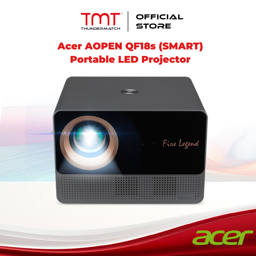 Acer AOPEN QF18s (SMART) Portable LED Projector | 13K LED lm(800lm Std)