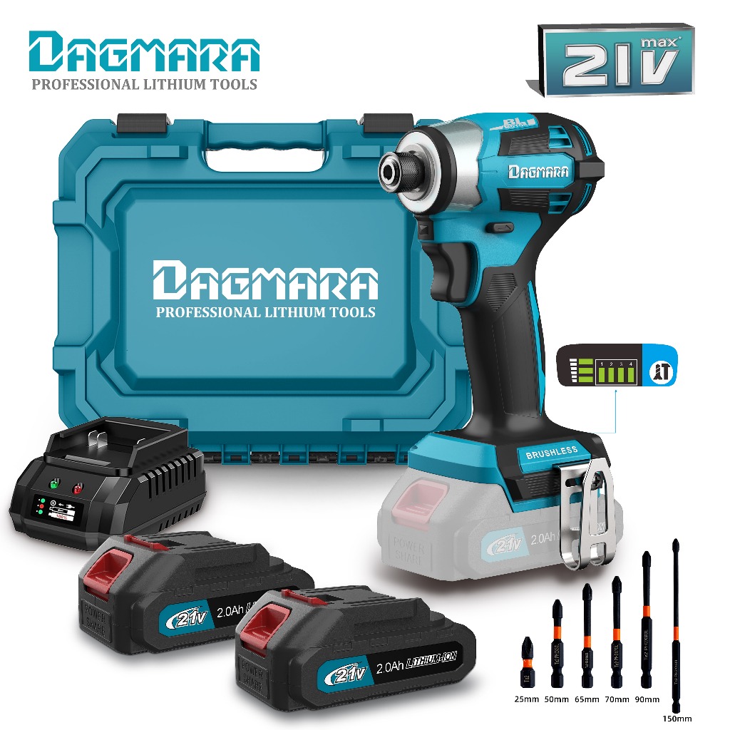 DAGMARA DID04-21V TD173 LXT Lithium-Ion Brushless Cordless Quick-Shift Mode 4-Speed Impact Driver (21V)