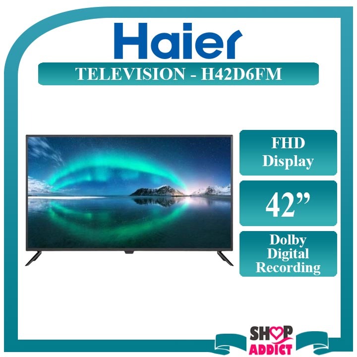 Haier 42" Televison LED Full HD Resolution Series TV H42D6FM with Easy Connect Miracast Dolby Audio