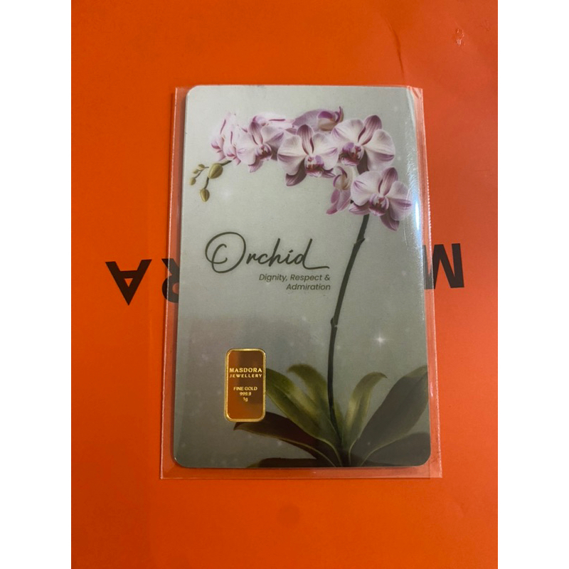 gold bar 1 gram 999.9Masdora