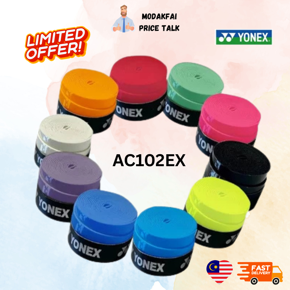 Overgrip Raket AC102EX Cengkaman Anti-Slip Serap Peluh | Badminton/Tenis Grip for Racket | Premium Quality