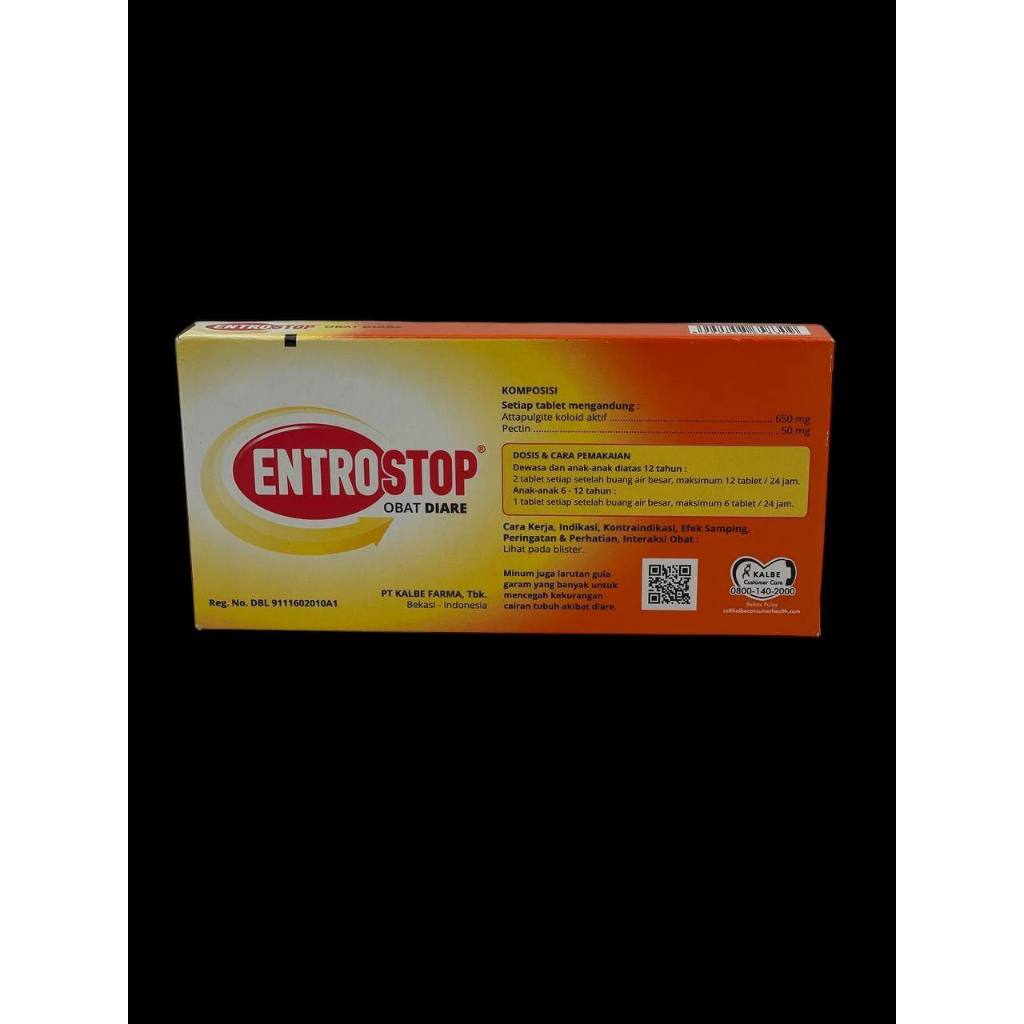 ENTROSTOP UNTUK CIRIT BIRIT 1KOTAK ISI 2 PAPAN @ 20 TABLET