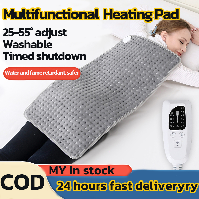 【MY Ready Stock】 40cm×80cm Heating cushion physiotherapyheating pad small electric blanket ten level timing