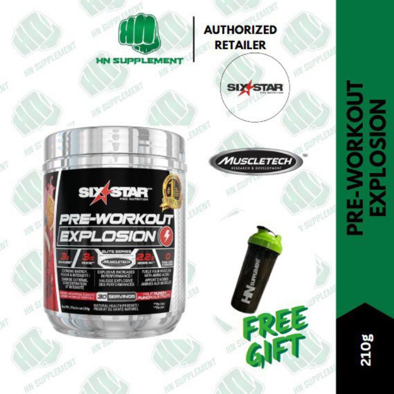 SIX STAR EXPLOSION PRE-WORKOUT 30SERVING