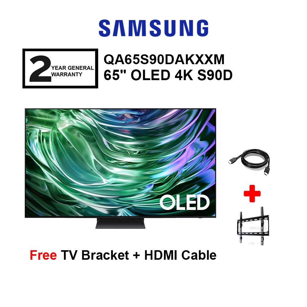 Samsung TV 65" OLED 4K S90D QA65S90DAKXXM /  55'' S85H QA55S85HAEXXM / 65'' QA65S85HAEXXM (FREE HDMI AND BRACKET)