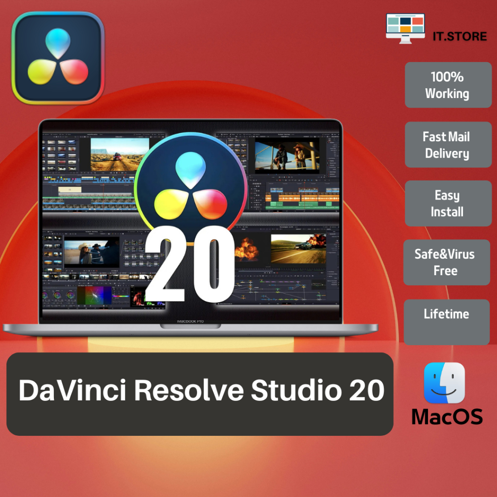 DaVinci Resolve Studio 20 MacOS – Pro video editing & color grading with advanced post-production tools