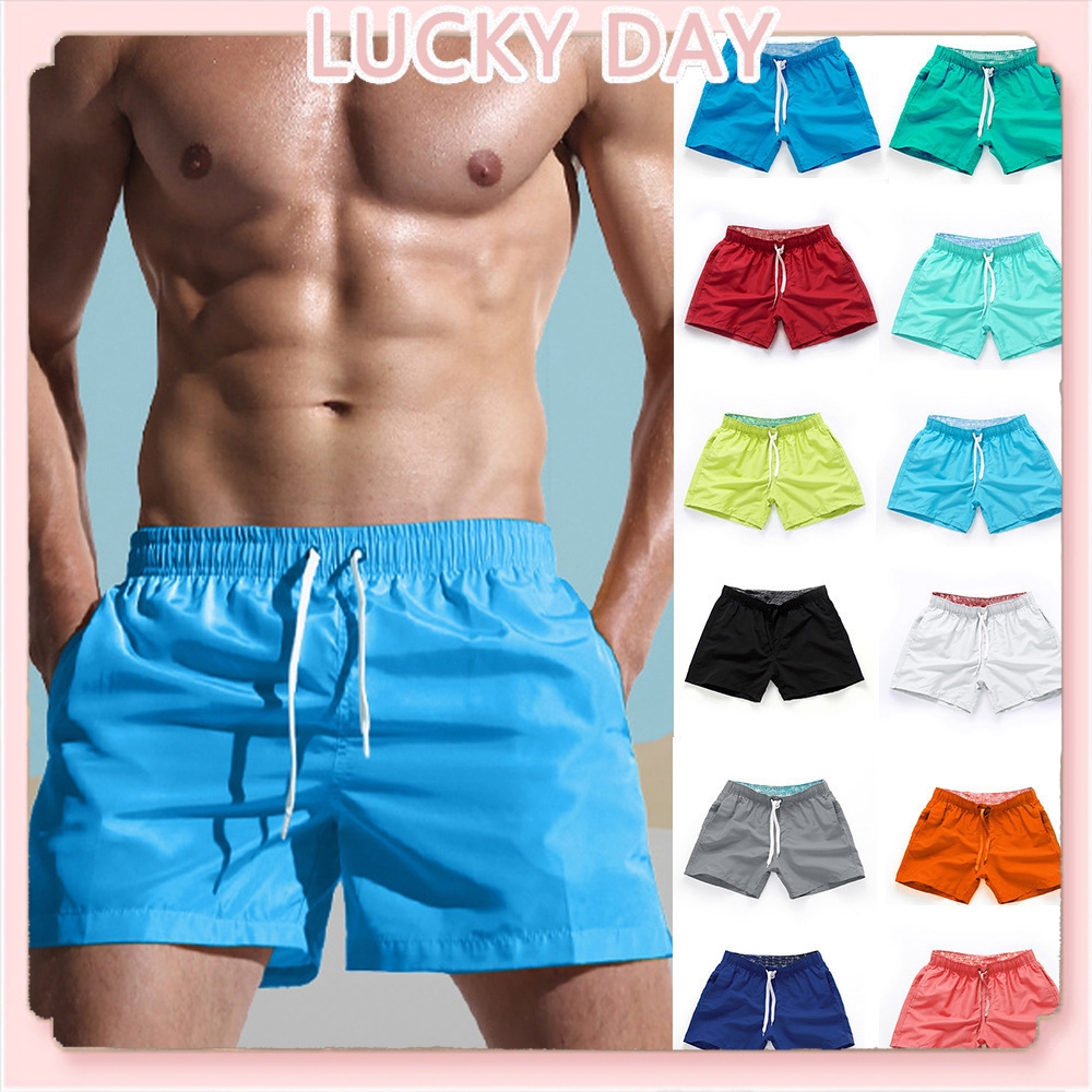 Malaysia Ready Stock Men's Fitness Shorts Unisex Quick Dry Sports Pants Casual Fashion Beach Shorts Seluar Pendek Pantai