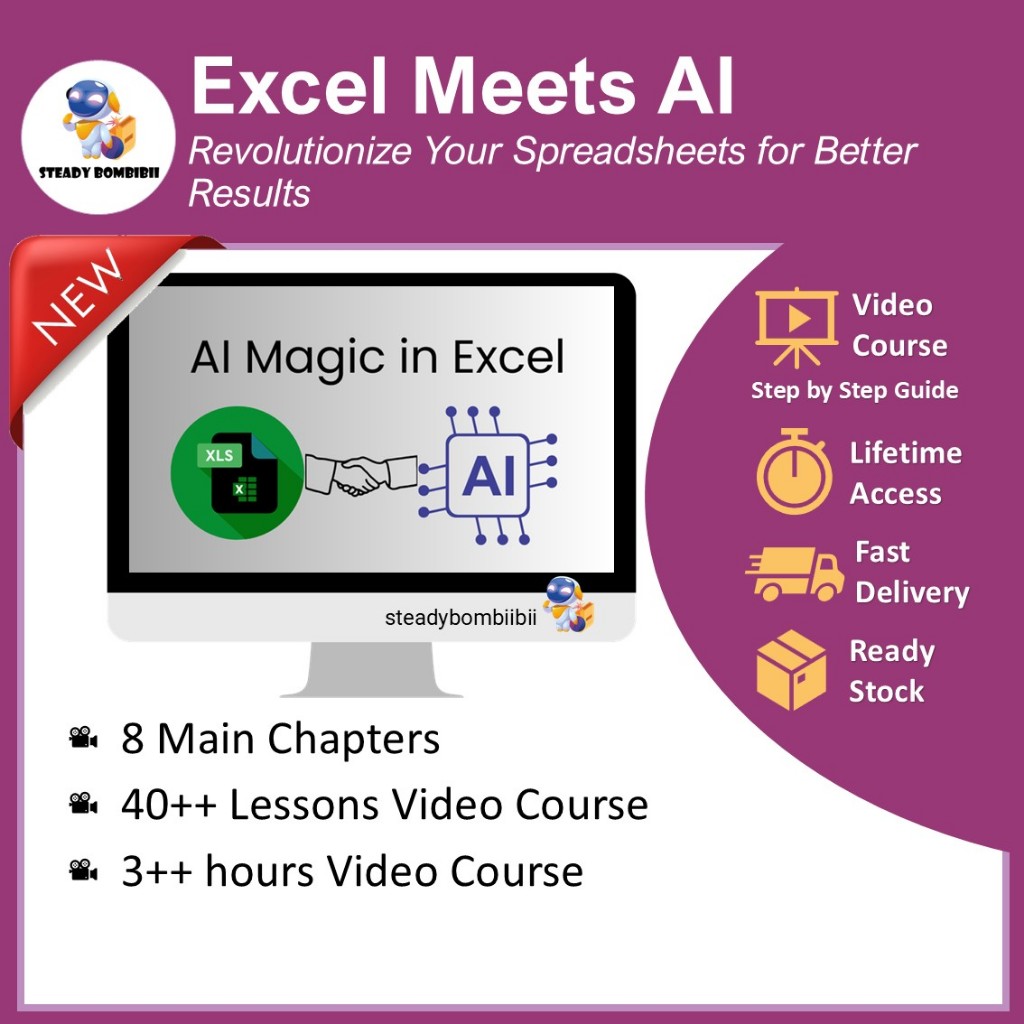 [Video Course] Excel Meets AI: Revolutionize Your Spreadsheets for Better Results [40+ Lessons Video Tutorial]