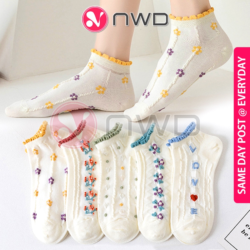 《 》Colorful Cotton Ankle Socks Summer Invisible Women Boat Sock Stokings Stokin 船袜 NWD