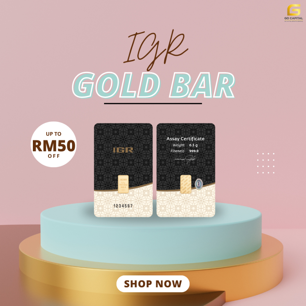 0.5 GRAM GOLD BAR IGR ~ EMAS 999.9 /24K