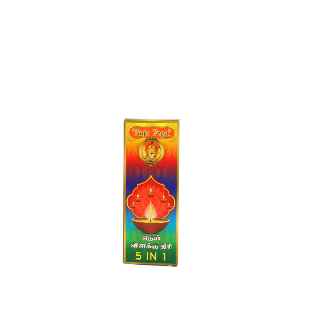 Raja Yoga Ghee Lamp Wick ( 5 in 1 Fragrance, Original, Jasmine, Rose, Sandal, Tulasi )