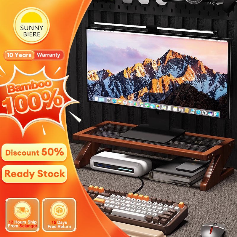 SUNNY Monitor Stand Computer Laptop Stand Monitor Screen Increased Shelf Komputer Rak Buku 电脑支架