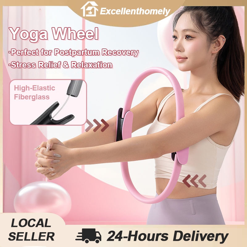 Cincin Latihan Yoga Pilates Cincin Ajaib Senaman Otot Badan Penuh Senaman Roda Yoga Cincin Latihan Yoga Bulatan Pilates