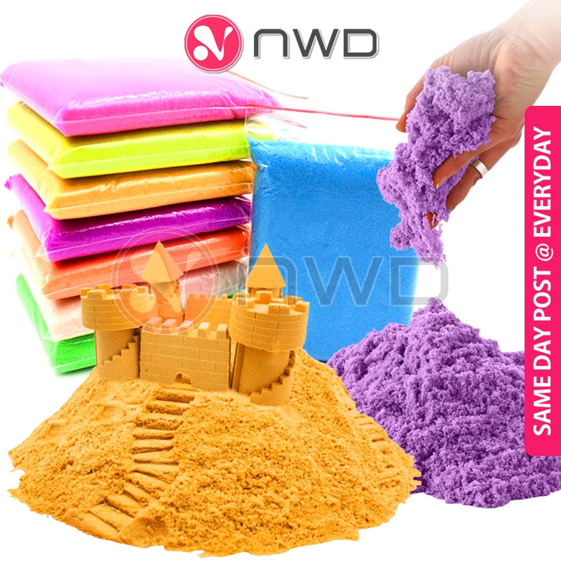 《 》Creative Dynamic Magic Sand Safety Indoor Colorful Toys Educational Kids Pasir Mainan Kanak-kanak 益智粘土泥沙