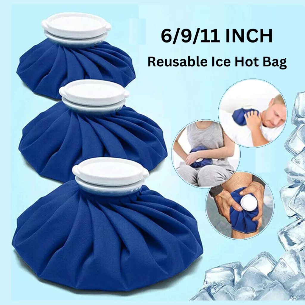 6/9/11inch Reusable Cooler Ice Pack Theraphy Pain Relief Injury Care Hot & Cold Water Bag