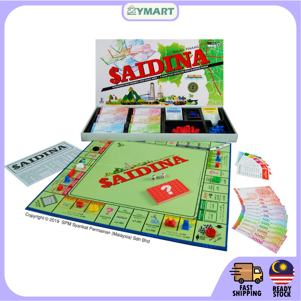 SPM Saidina Pulau Pinang Edition (Bahasa Malaysia/English) Board Games SPM93 | Saidina Board Games | SPM Games