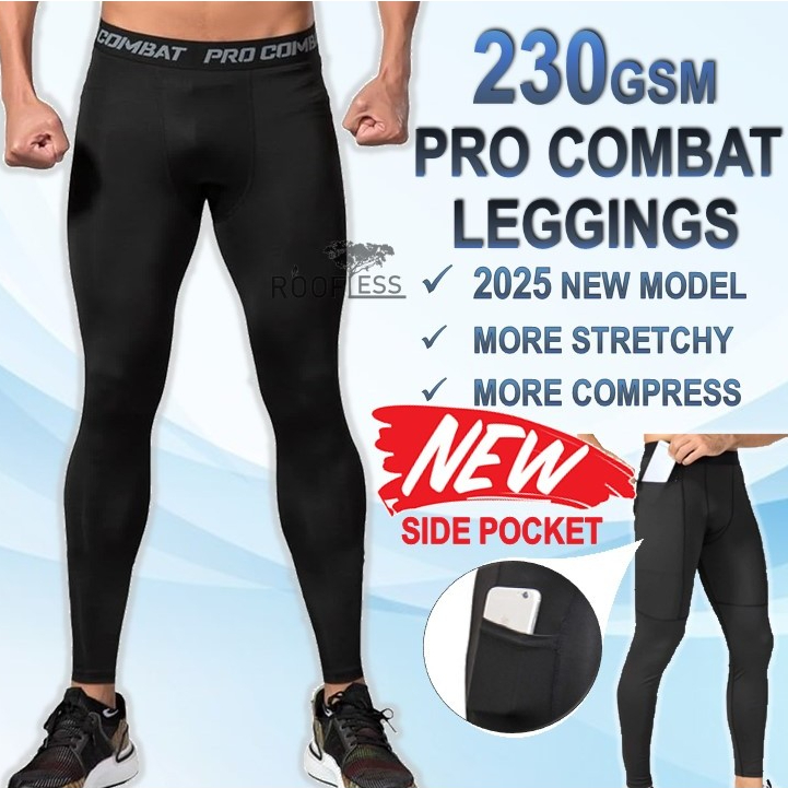 ROOFLESS Running Pants Men Running Tights Seluar Running Lelaki Seluar Tight Lelaki Tight Pant Man Seluar Jogging Lelaki