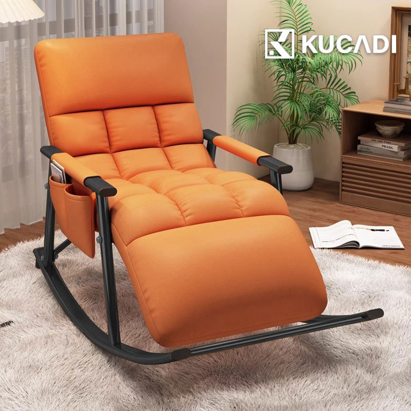 KUCADI Rocking Chair Kerusi Kerusi Malas Lazy Chair Lazy Sofa Kerusi Goyang Bedroom Living Room Kerusi【5-Year Warranty】
