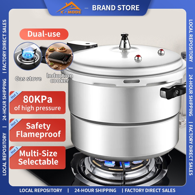 K_MODE 3/5/7/9/11L Pressure Cooker Home Food Cook Makanan Kitchen Cooking Pot Cookware dessini pressure cooker
