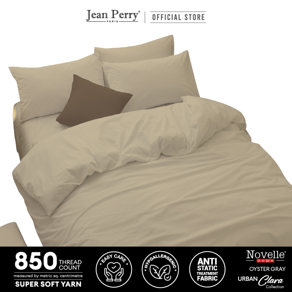 Novelle Urban Clara Fitted Bedsheet Set (without Comforter / Quilt Cover)  - Super Soft Yarn 850TC (Queen / King)