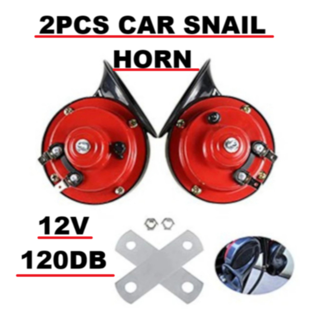 Car BM Horn Hon Kereta Siput Bunyi Kuat 120DB Car Accessories Snail Horn Proton Perodua Honda Toyota