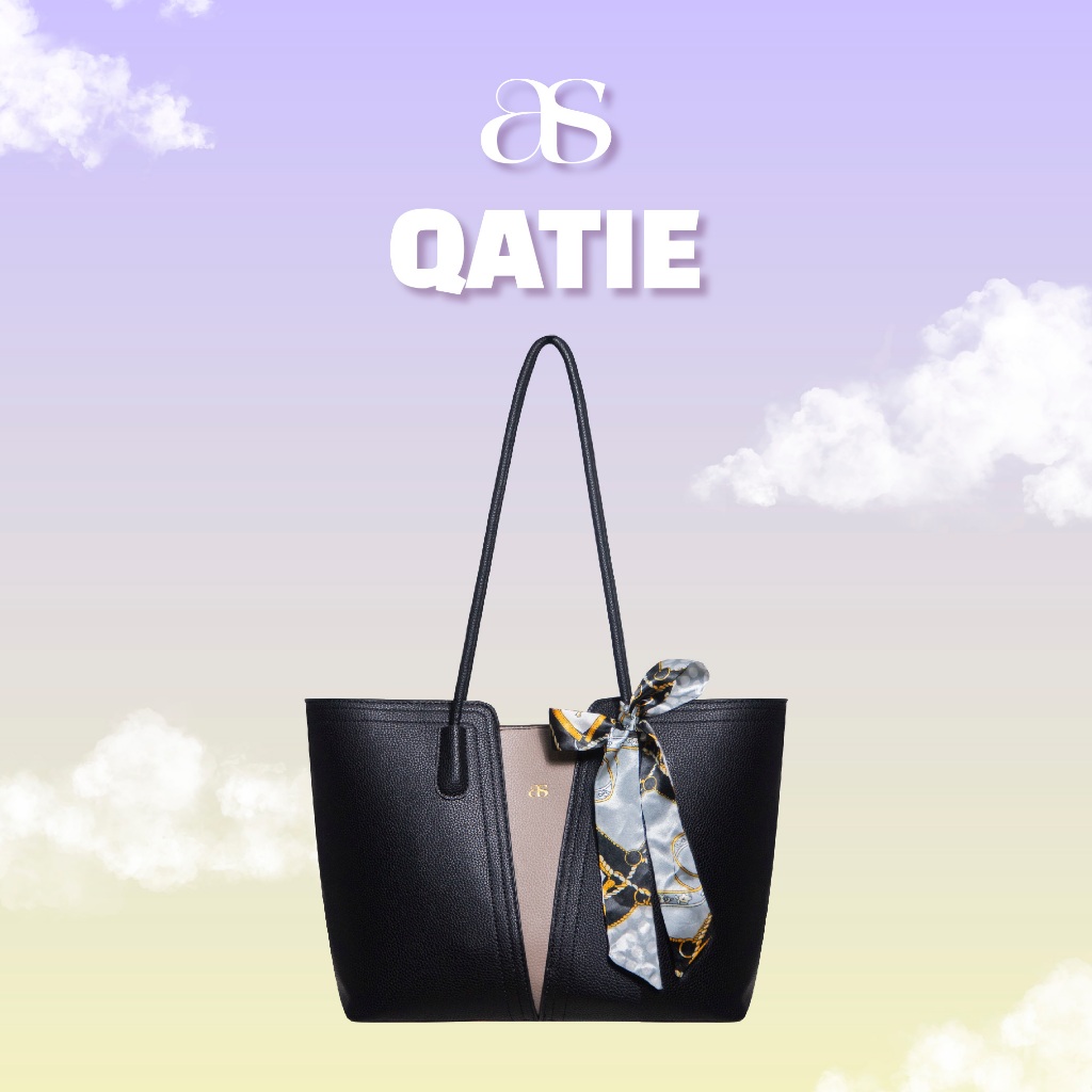 SHAHIDA AND QATIE AS BAG FREE CHARMS PU LEATHER BAG NO BOX
