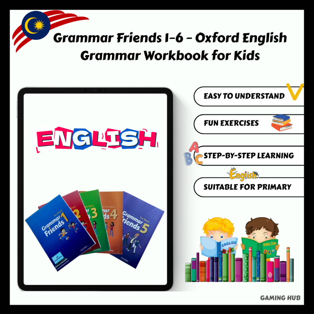 Grammar Friends 1–6 – Oxford English Grammar Workbook for Kids (PDF eBook)