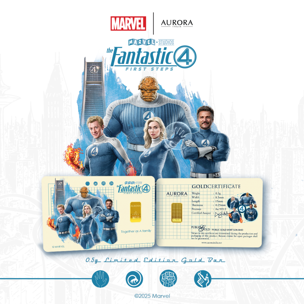 MARVEL X AURORA ITALIA (0.5g) 999.9 The Fantastic Four: First Steps Limited&hellip;