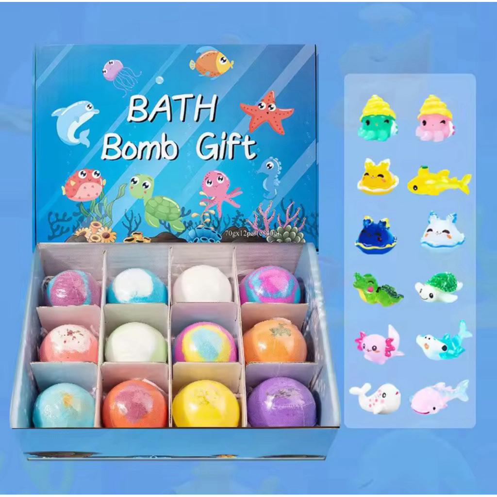 Bath Bomb Fizzies Ball Moisturizing Bath Bomb Set Organic Mixed Color Bubble bath bomb