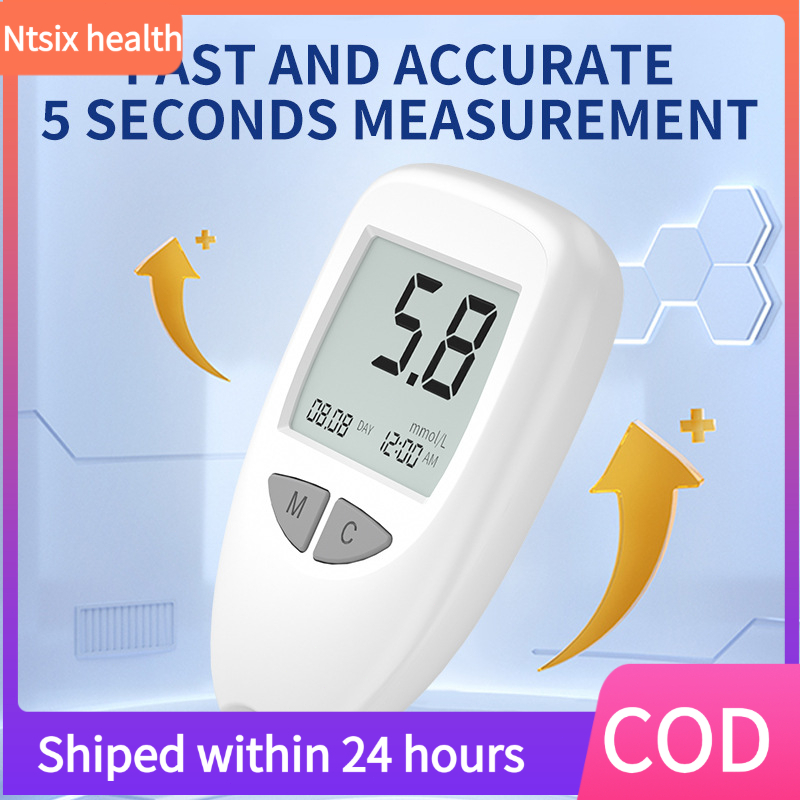 【Gift battery】Blood Glucose Meter with Test Strips Diabetes Glucometer kit Blood Sugar Monitor for Diabetic Medical Diab