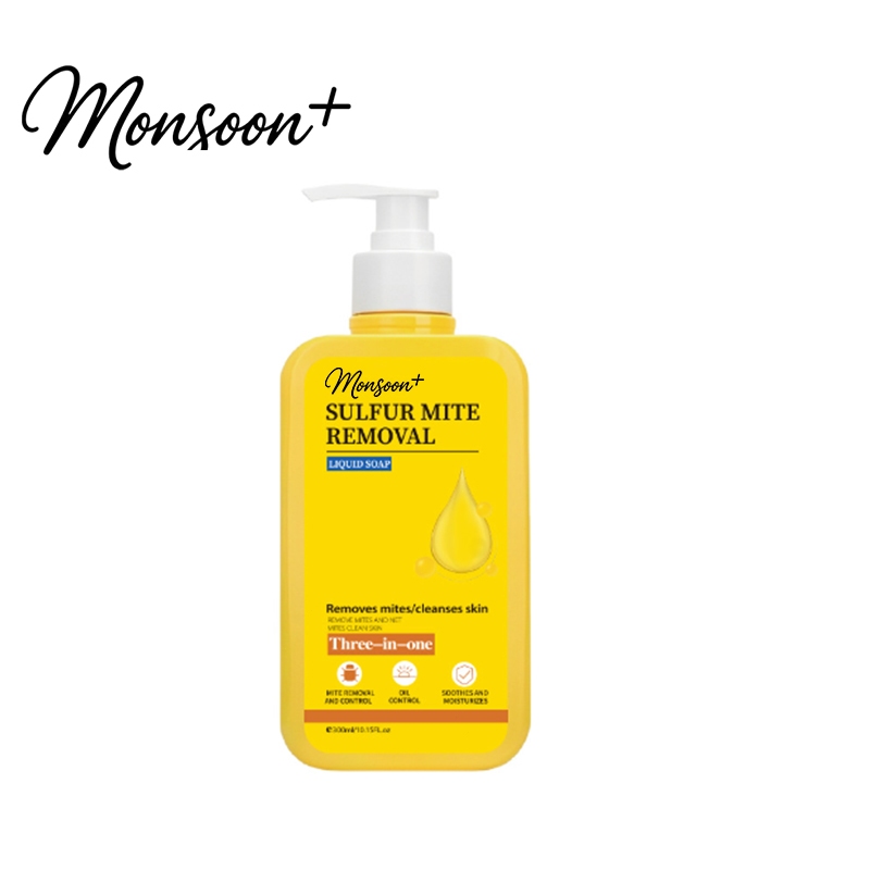 Monsoon+ Remove Mites And Acne Body Wash Shower Sabun Mandi Shower Gel Soap Flower