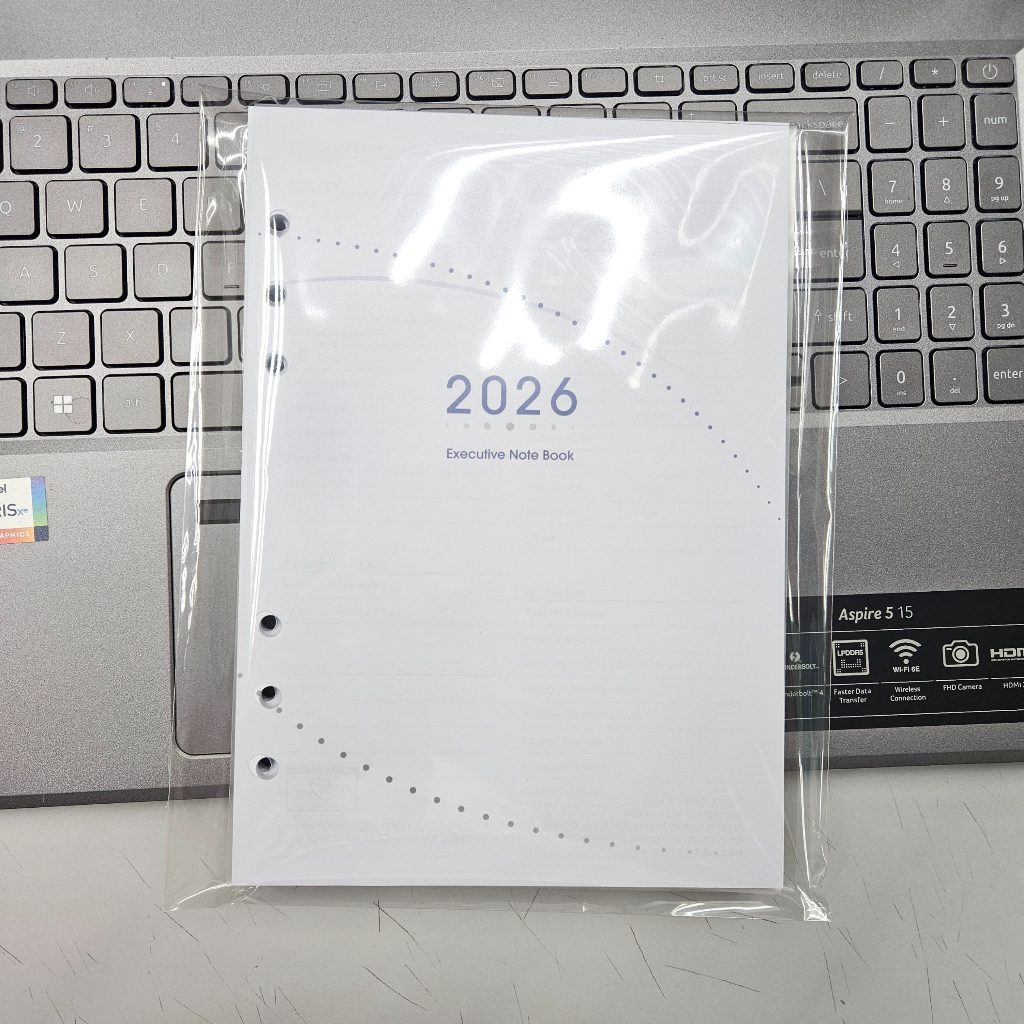 [Ready Stock]2026 Diary Planner A5 Organizer Loose Leaf Refill 2026 Executive Notebook Text 6"O" Ring Diary Refill