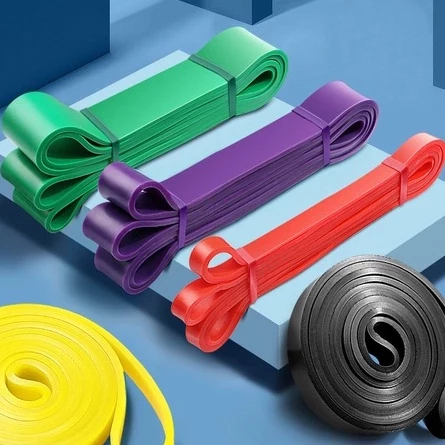【Ready Stock】Gym Natural latex Resistance Band Elastic Band exercise band Fitness Exercise Yoga Band pull up Bands