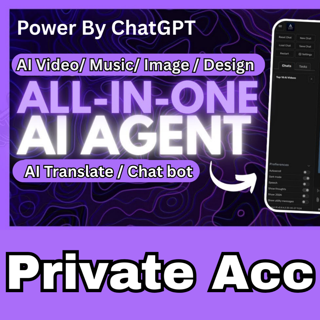 ChatGPT 5 for Video / Audio / Music / Image / Translate / Template / Design / ChatPDF/ Chat Bot