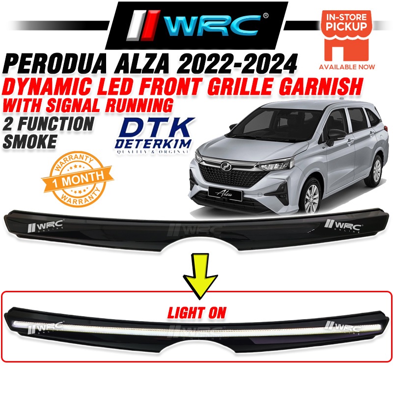 DTK Perodua Alza 2022 - 2024 Dynamic Led Front Grille Garnish With Signal Running ( 2 Function )