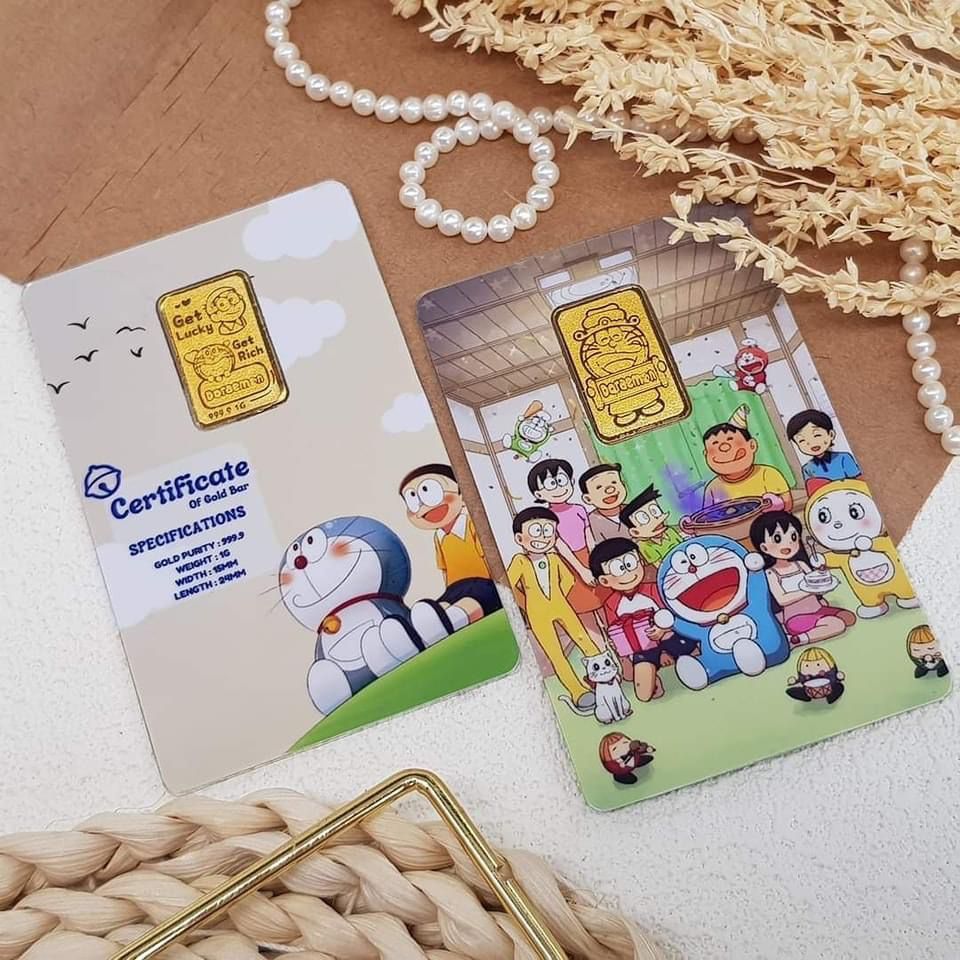 KEDAI EMAS ROSMERAH DOREAMON 999.9 GOLD BAR 1 GRAM 多啦A梦 1克 金片&hellip;