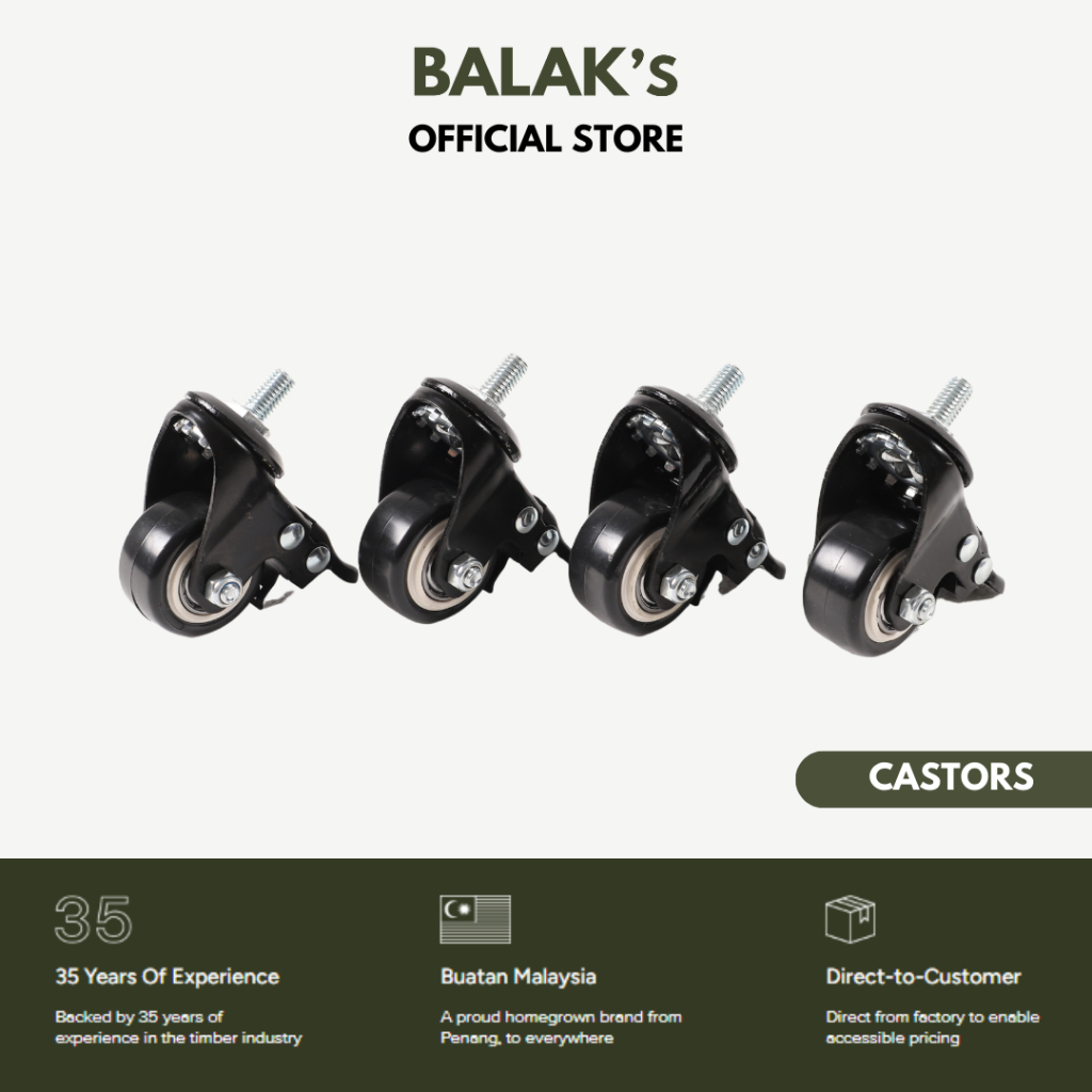 Balak's Castor Table Wheels (4 Pcs)