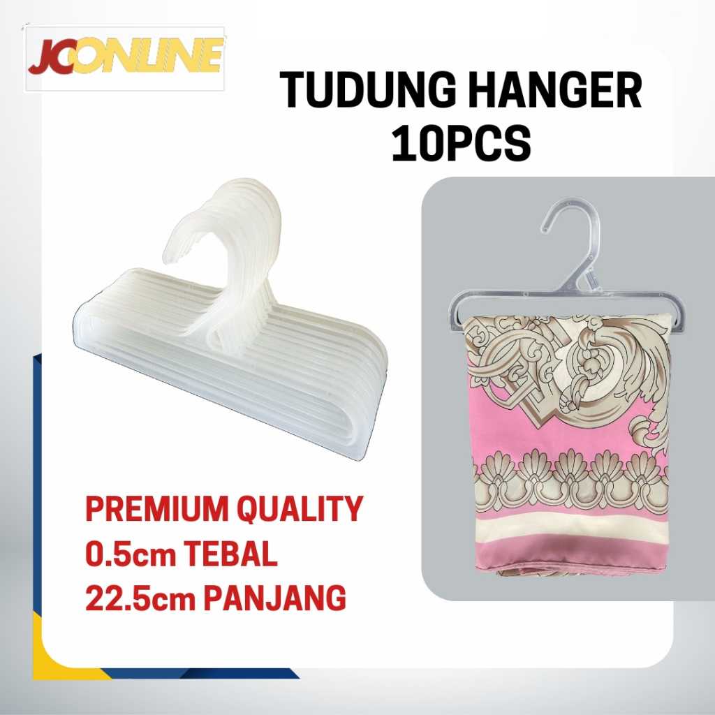 [JC ONLINE] HANGER TUDUNG SARUNG SCARF SHAWL HANGER PETAK HANGER BAWAL