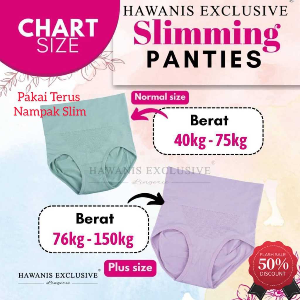 Slimming Panties Hawanis / Cover Lemak / Nampak Slim