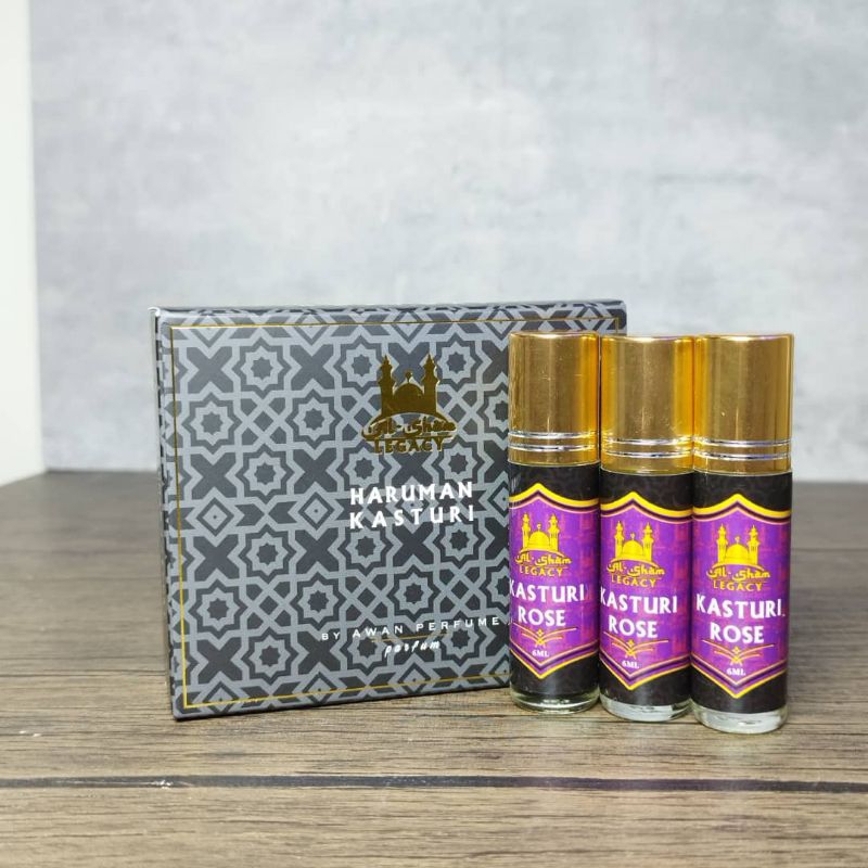Minyak Wangi Kasturi Kijang by al-Sham Legacy 3pcs