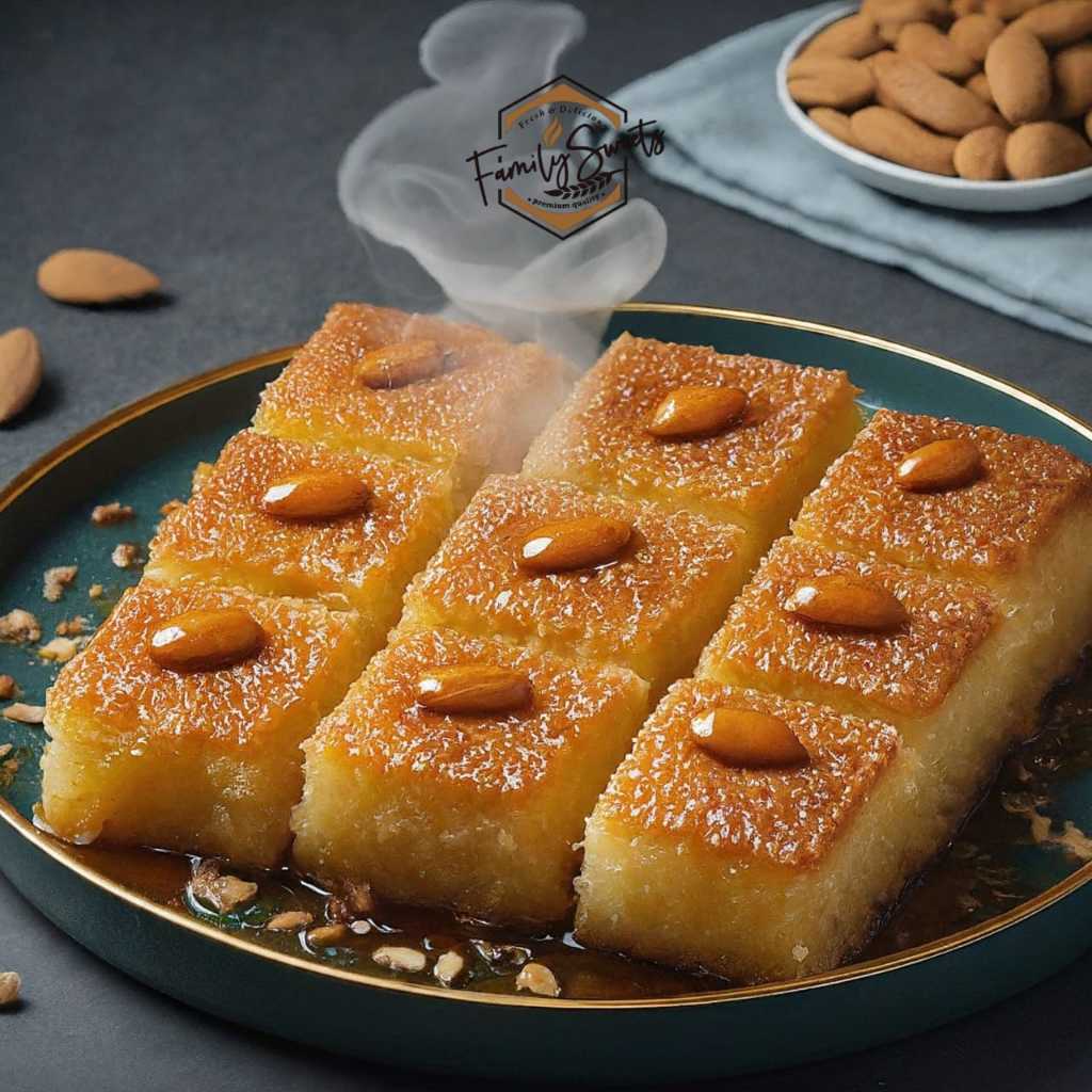 Semolina Delight - Semolina Cake - Harissa - Basbousa - Syrup-Soaked Semolina Cake (Revani)