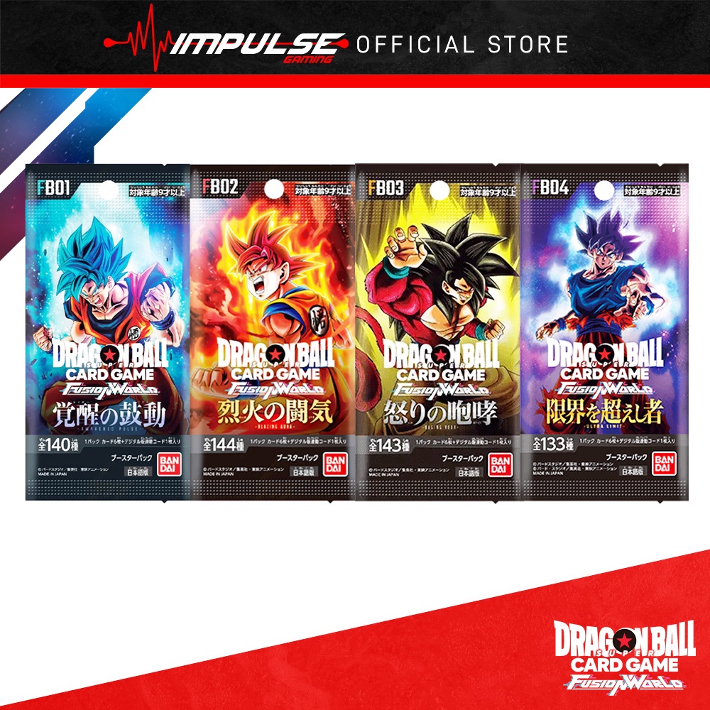 Dragon Ball Super Card Game TCG / SCG Booster Pack: FB01 Awakened / FB02 Blazing / FB03 Raging Roar / FB04 Ultra Limit