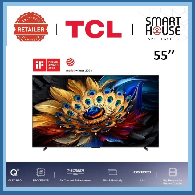 FREE SHIPPING !! TCL 55/65/75/85/98 C655 QLED PRO Google TV | AiPQ PRO PROCESSOR | C655